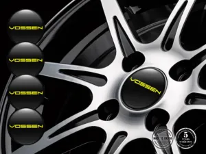 Vossen Domed Emblem Design Resin Wheel Logos
